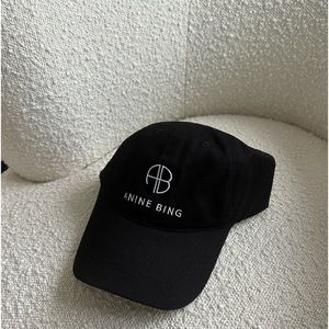 Anine Bing Black Jeremy Baseball Cap